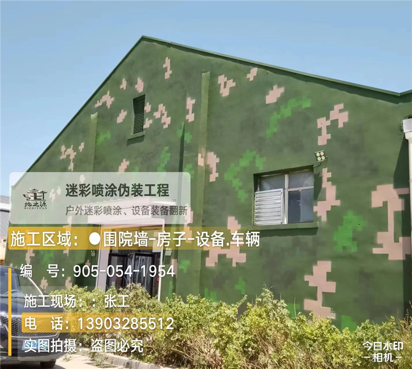 汉中外墙数码迷彩漆施工报价清单（100㎡标准墙面测算）